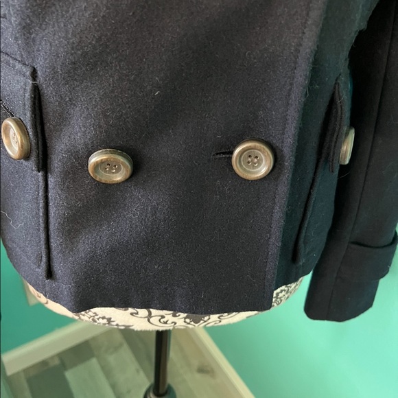 dELIA’S Wool Coat with Faux Fur hood - Picture 7 of 13